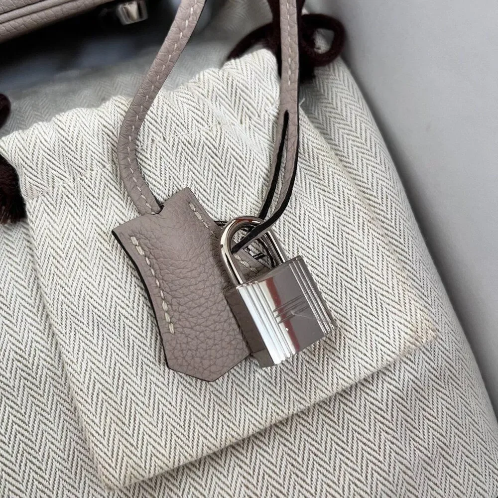 100% Authentic Hermes Birkin 30 Trench Togo PHW Stamp T - Picture 10 of 16